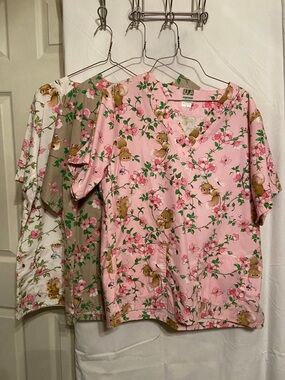 Uniform Advantage Scrub Tops (Squirrel prints) - 3 Scrub Tops